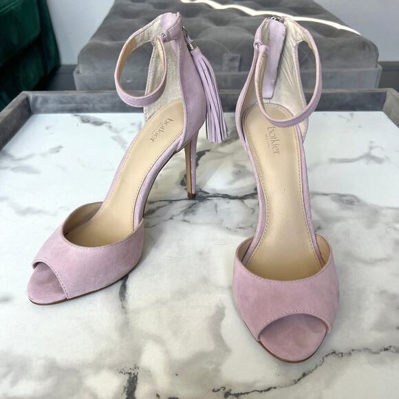 Botkier Anna Pastel Pink Ankle Strap High Heel Sandals Size 7 - Picture 5 of 9